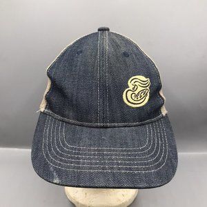 Panera Bread Employee Cap Hat Adult Adjustable Blue Denim Mesh Poly Cotton